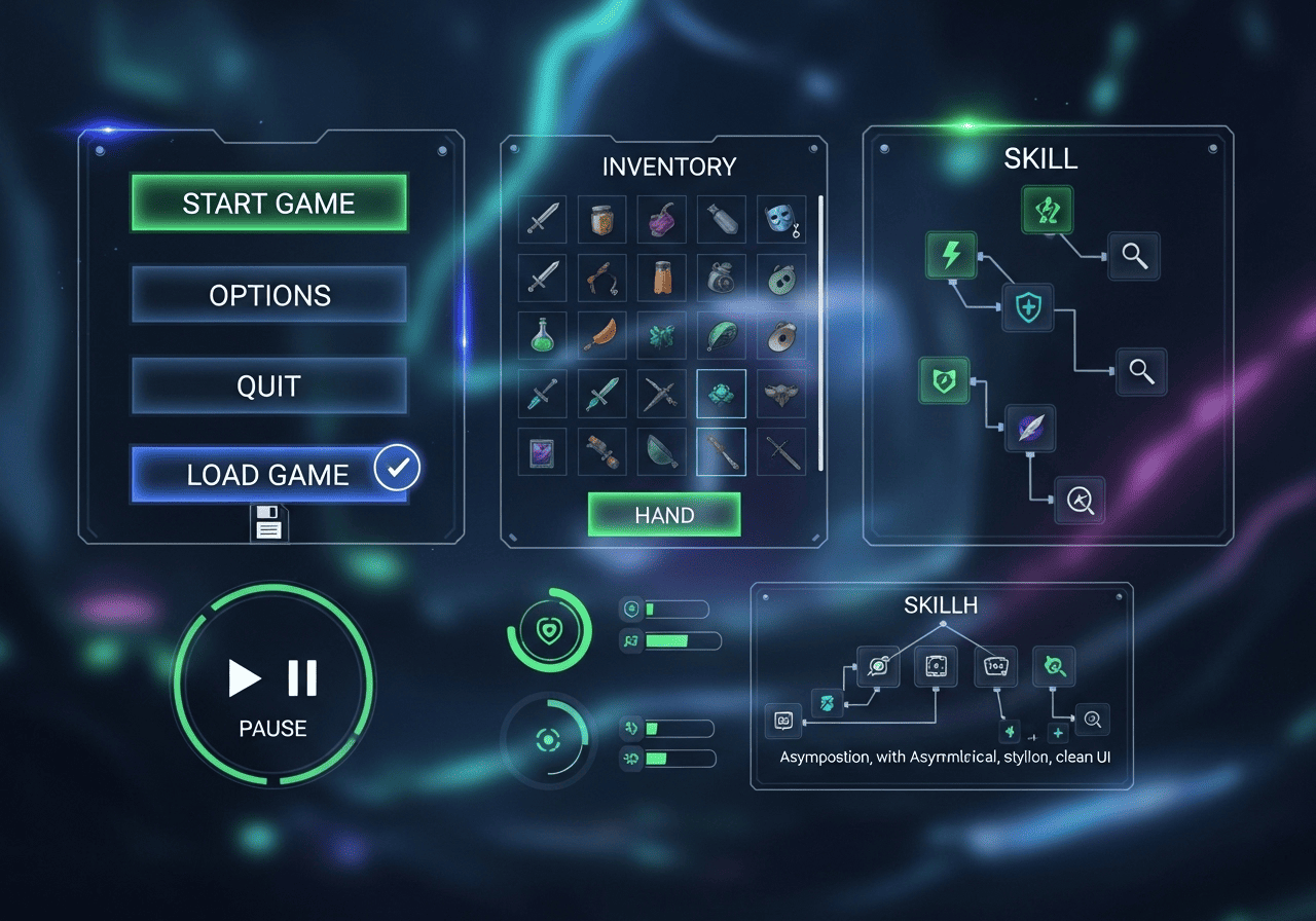 Crea Gráficos y Paneles para UI de Juegos con Haptixdug. Guías Paso a Paso.